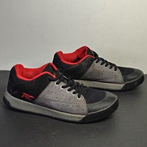 Ride Concepts Mens Livewire MTB Shoes 11 Black Grey Red Synthetic Flat Pedal